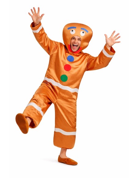 Costume Biscotto di Pan di Zenzero Taglia L - di alta qualità, ideale per carnevale, feste a tema ed eventi speciali